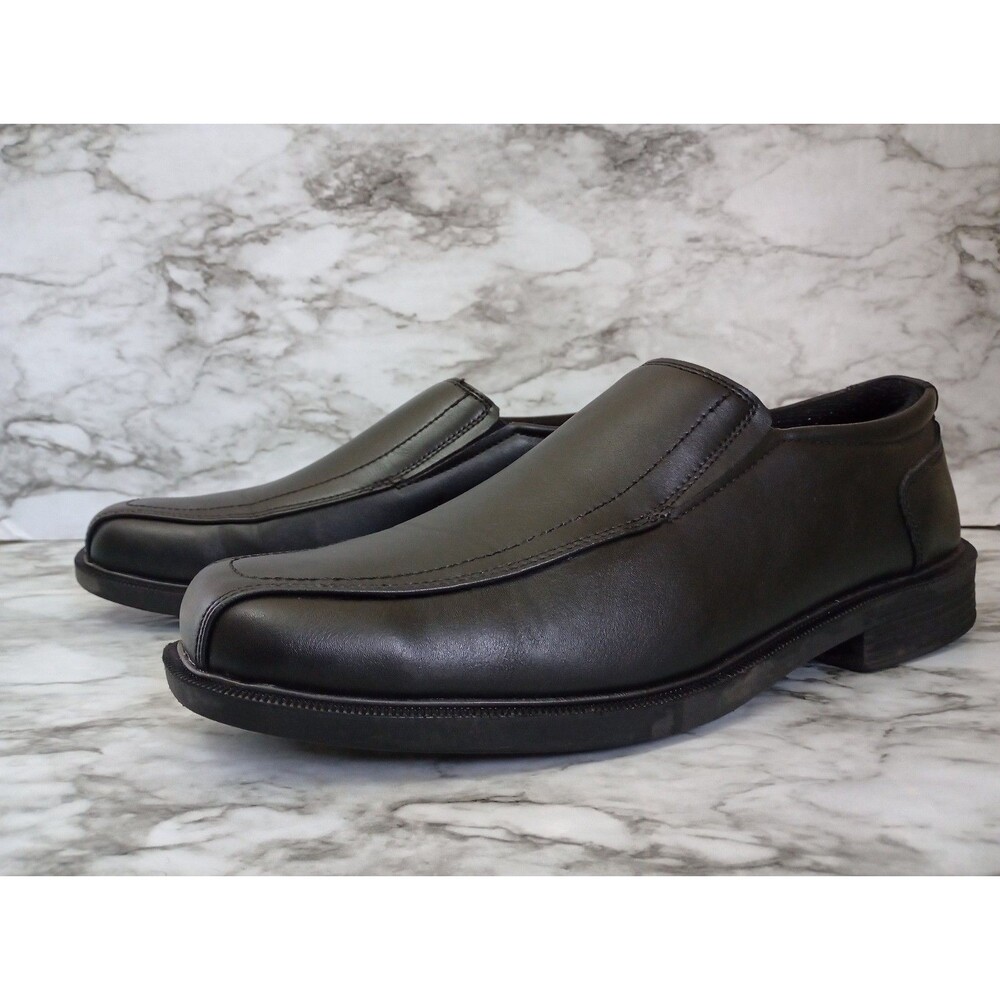 George Faux Leather Black Dress Shoes Size 13